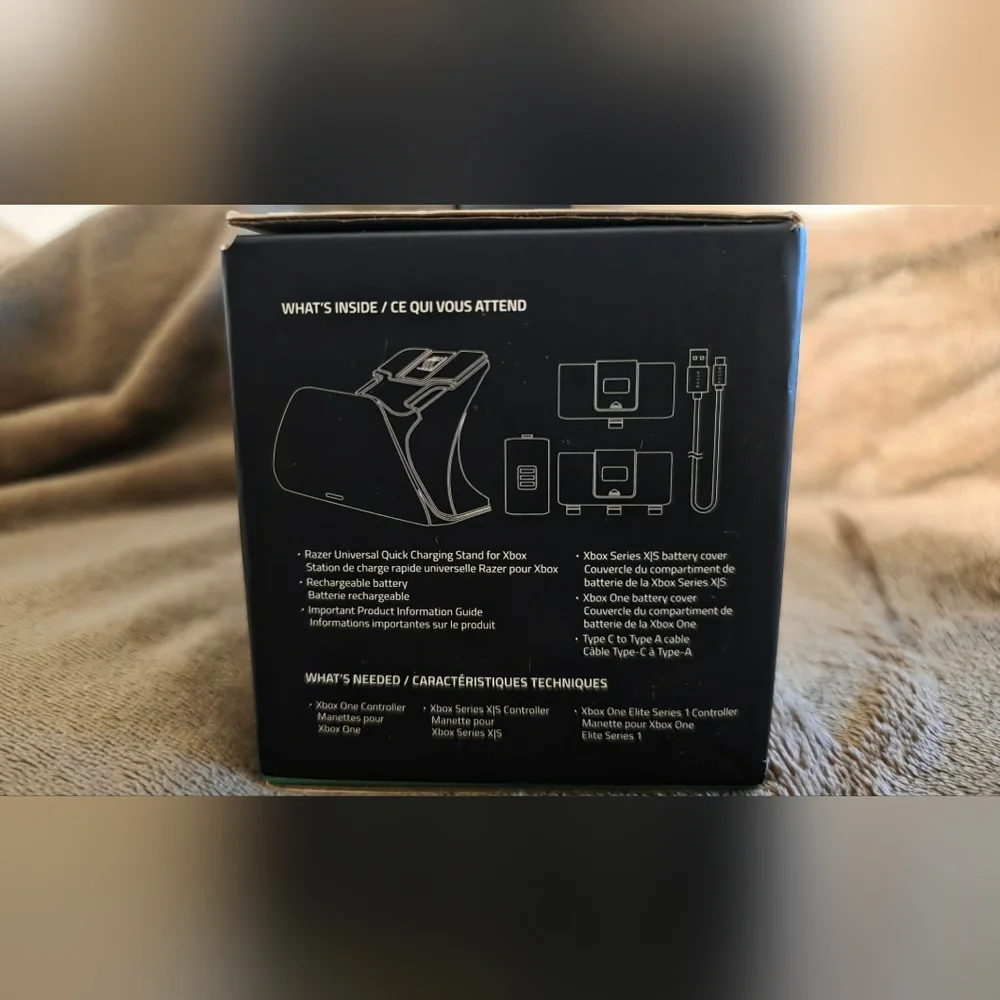 Razer Carbon Black Charging Stand for Xbox